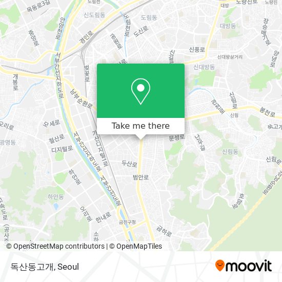 독산동고개 map