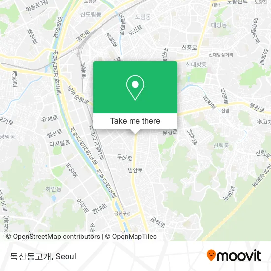 독산동고개 map