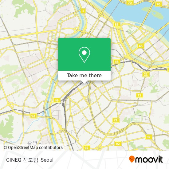 CINEQ 신도림 map