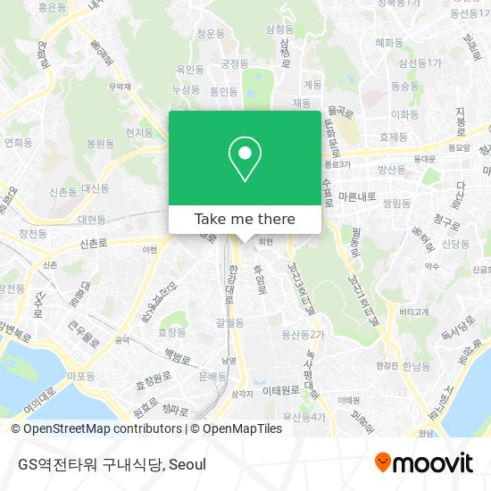 GS역전타워 구내식당 map