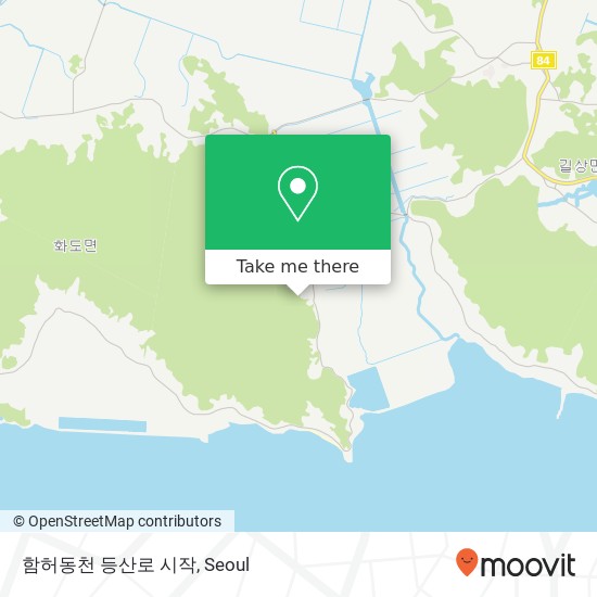 함허동천 등산로 시작 map