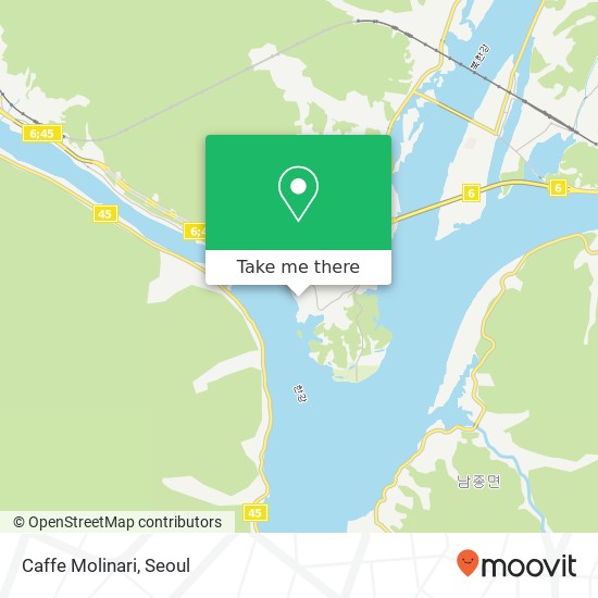 Caffe Molinari map