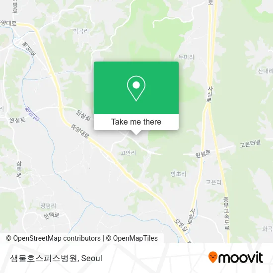 샘물호스피스병원 map