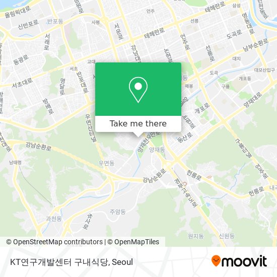 KT연구개발센터 구내식당 map