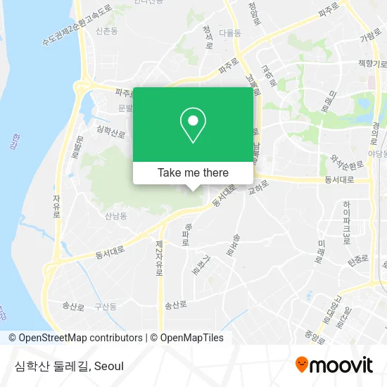 심학산 둘레길 map