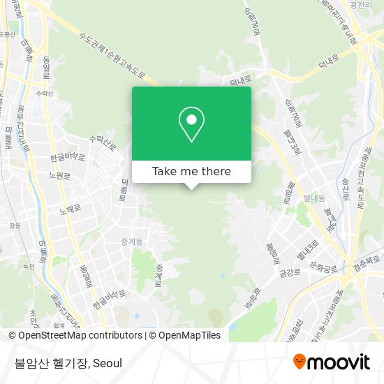 불암산 헬기장 map