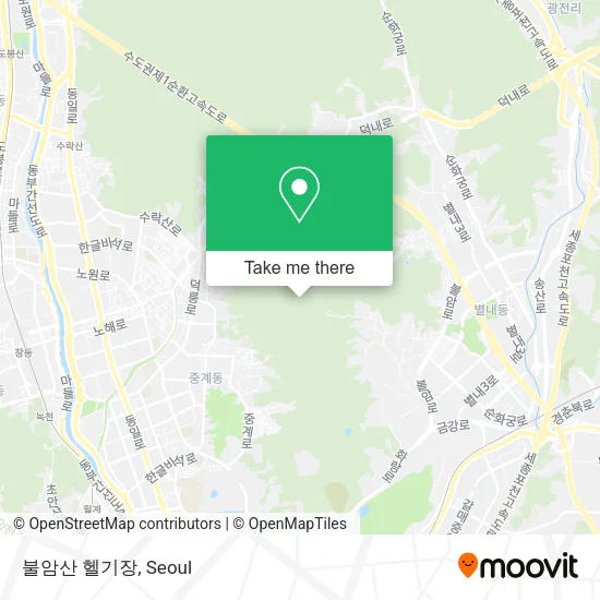 불암산 헬기장 map