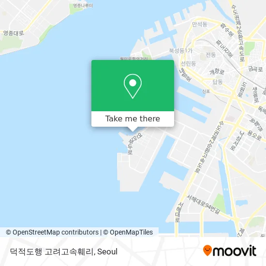 덕적도행 고려고속훼리 map