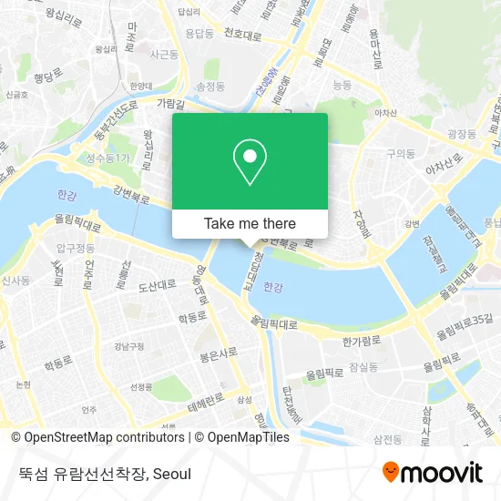 뚝섬 유람선선착장 map
