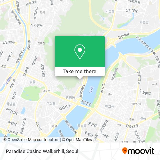 Paradise Casino Walkerhill map