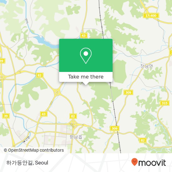 하가등안길 map