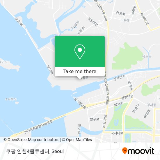 쿠팡 인천4물류센터 map