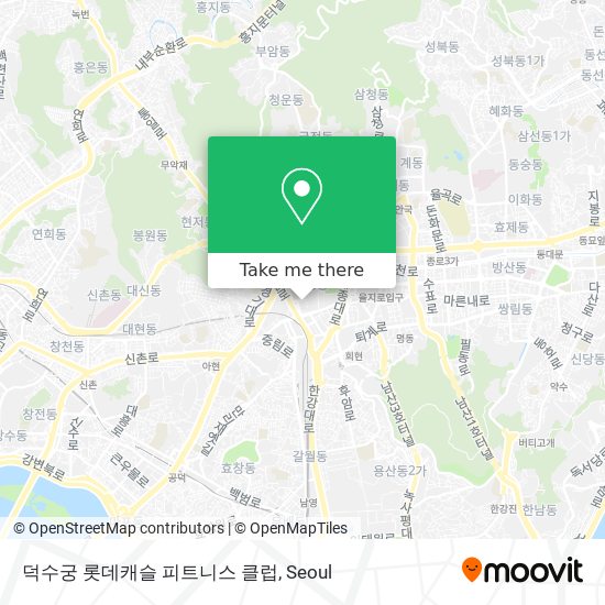 덕수궁 롯데캐슬 피트니스 클럽 map