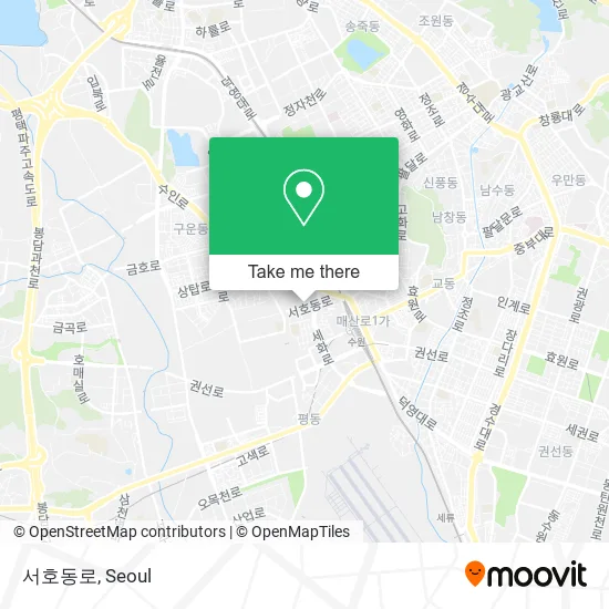 서호동로 map