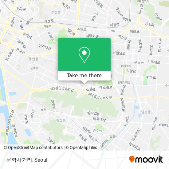 문학사거리 map