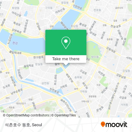 석촌호수 동호 map