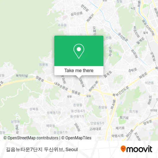 길음뉴타운7단지 두산위브 map