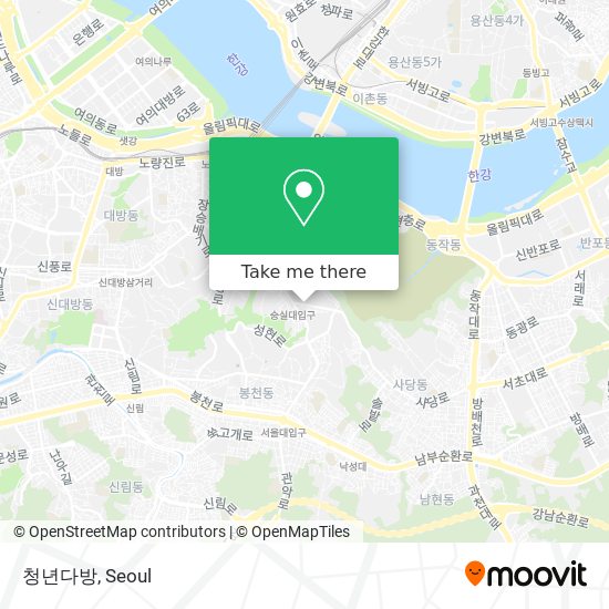 청년다방 map