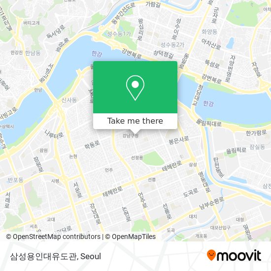 삼성용인대유도관 map