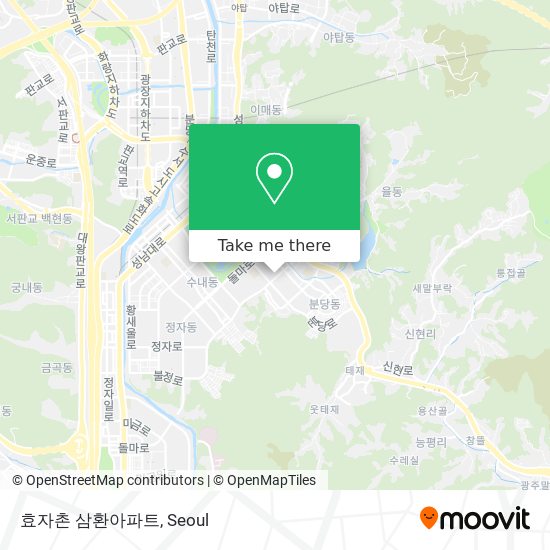 효자촌 삼환아파트 map