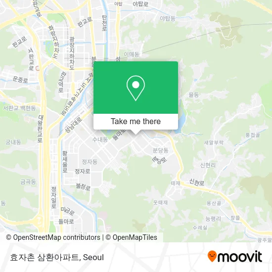 효자촌 삼환아파트 map