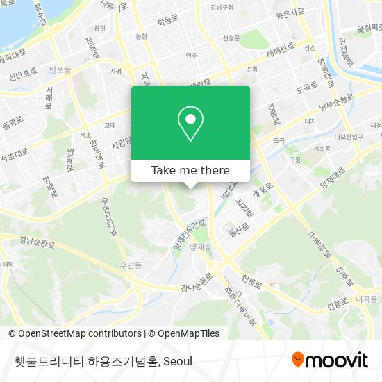 횃불트리니티 하용조기념홀 map