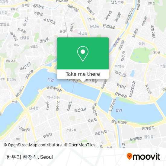 한우리 한정식 map