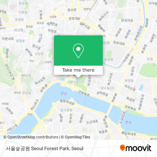 서울숲공원 Seoul Forest Park map