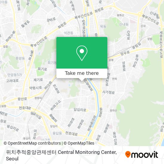 위치추적중앙관제센터 Central Monitoring  Center map