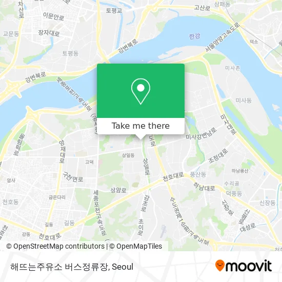 해뜨는주유소 버스정류장 map