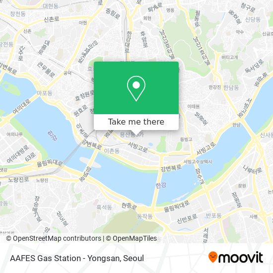 AAFES Gas Station - Yongsan map