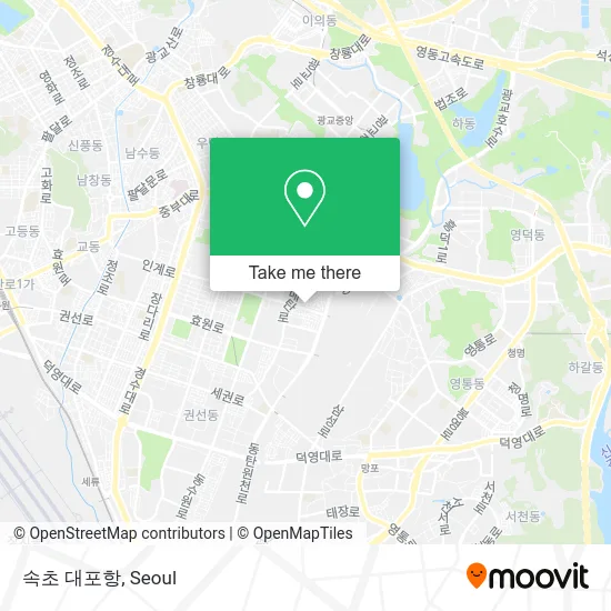 속초 대포항 map