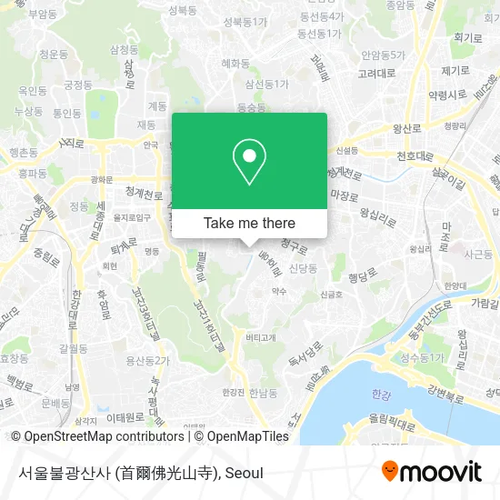 서울불광산사 (首爾佛光山寺) map
