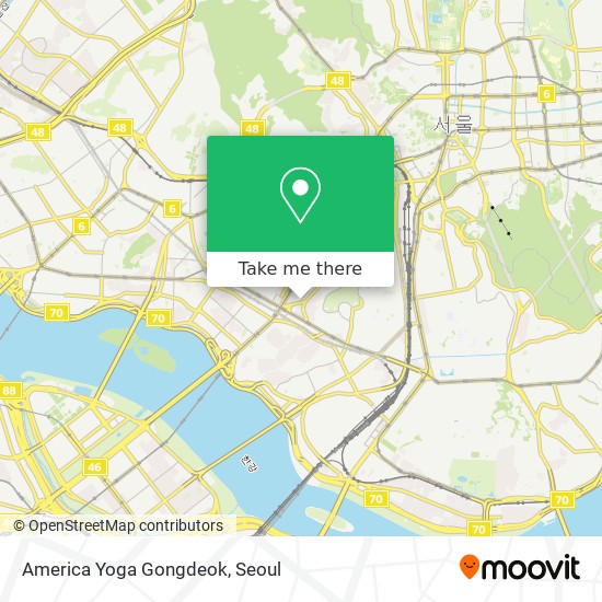 America Yoga Gongdeok map