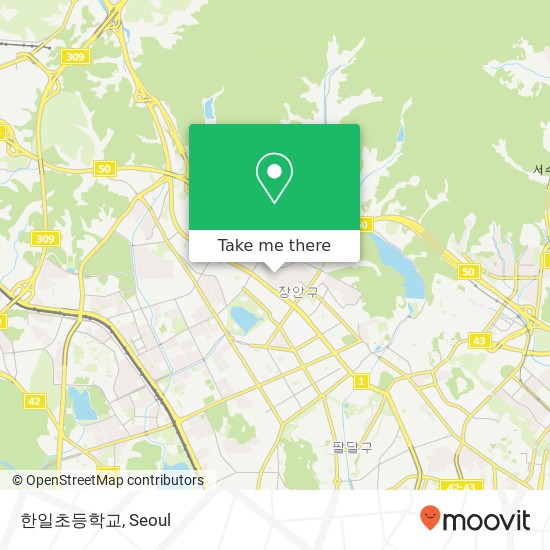 한일초등학교 map