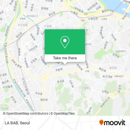 LA BAB map