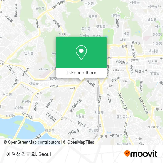 아현성결교회 map