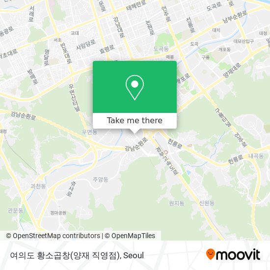 여의도 황소곱창(양재 직영점) map