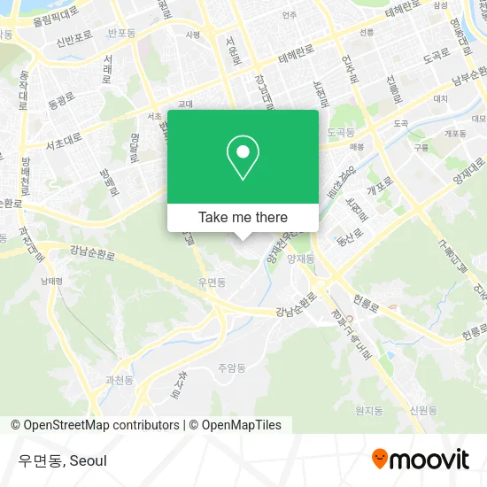 우면동 map