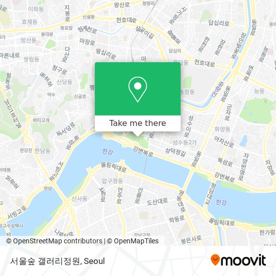 서울숲 갤러리정원 map