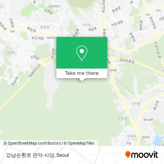 강남순환로 관악-사당 map