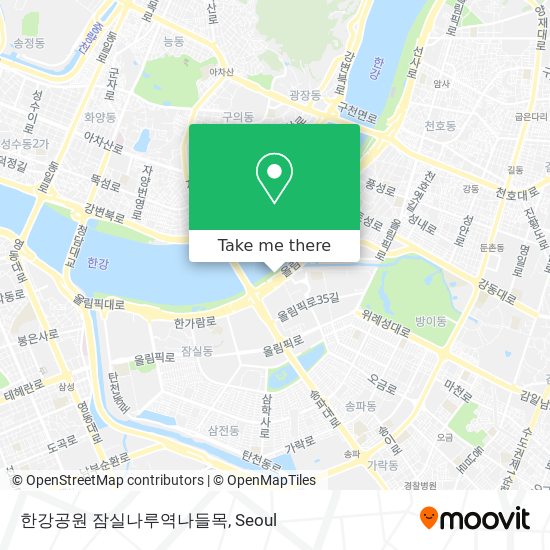 한강공원 잠실나루역나들목 map