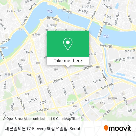 세븐일레븐 (7-Eleven) 역삼우일점 map