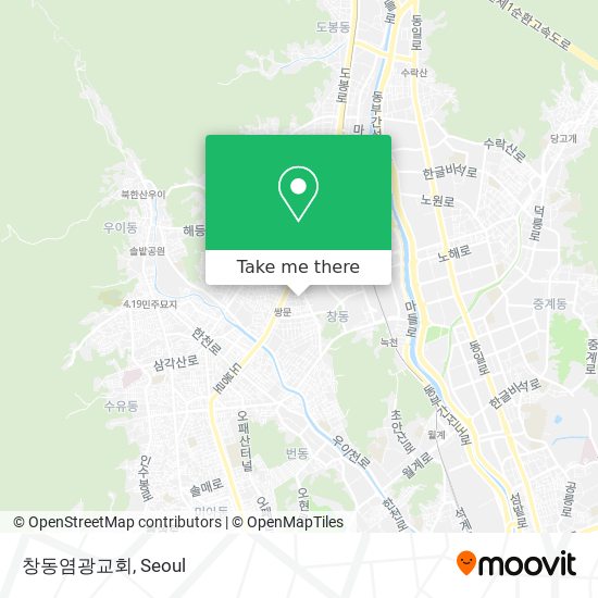 창동염광교회 map