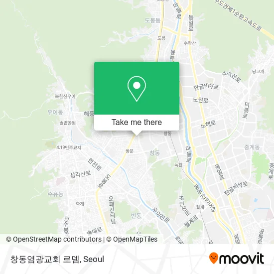 창동염광교회 로뎀 map