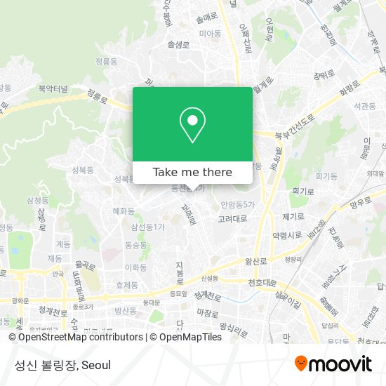 성신 볼링장 map