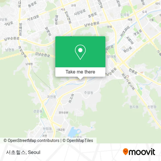 서초힐스 map