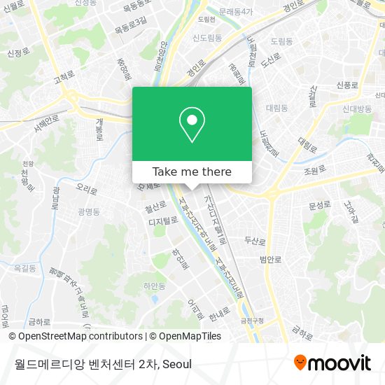 월드메르디앙 벤처센터 2차 map