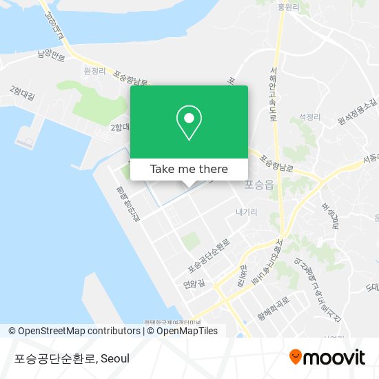 포승공단순환로 map