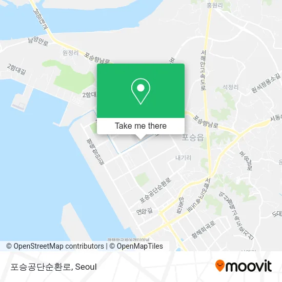 포승공단순환로 map